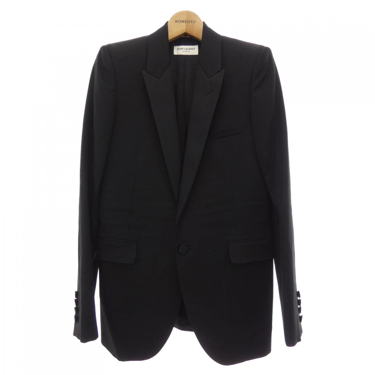 サンローラン SAINT LAURENT アイコニック スモーキング シングルブレステッド チューブジャケット 517741 Y399W ジャケット