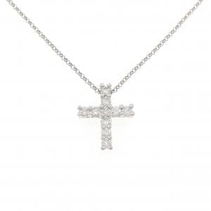 PT900/PT850 クロス ダイヤモンド ネックレス 1.00CT