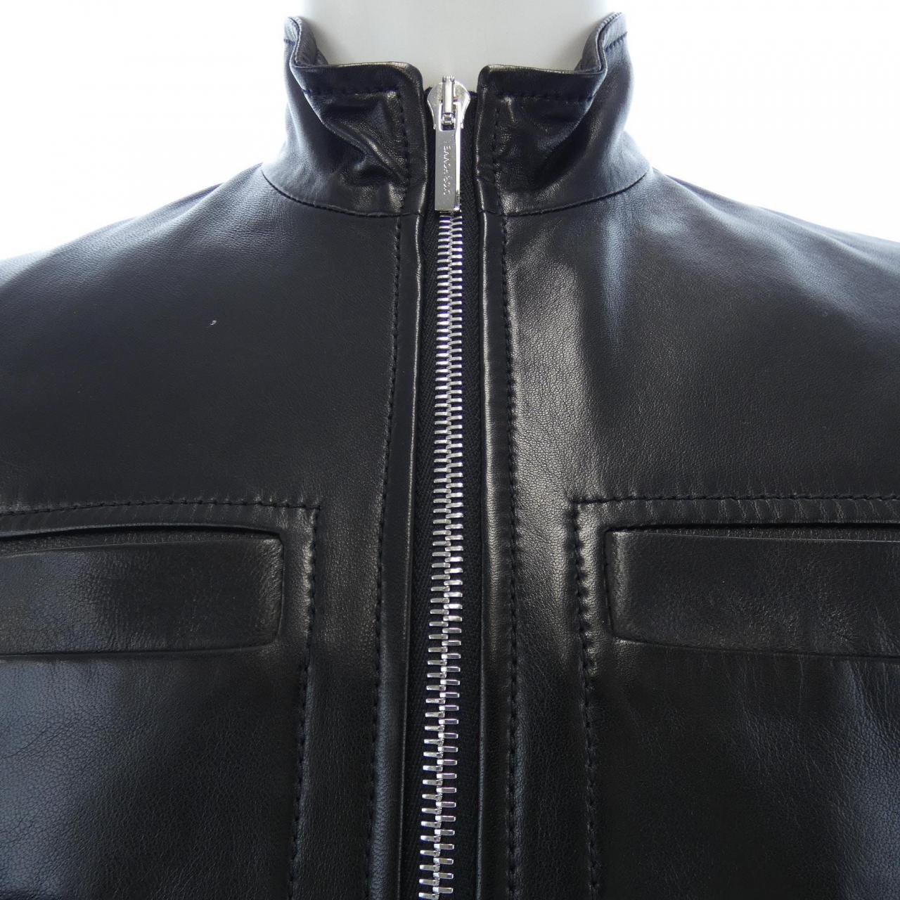 ディオールオム DIOR HOMME レザーライダースジャケット