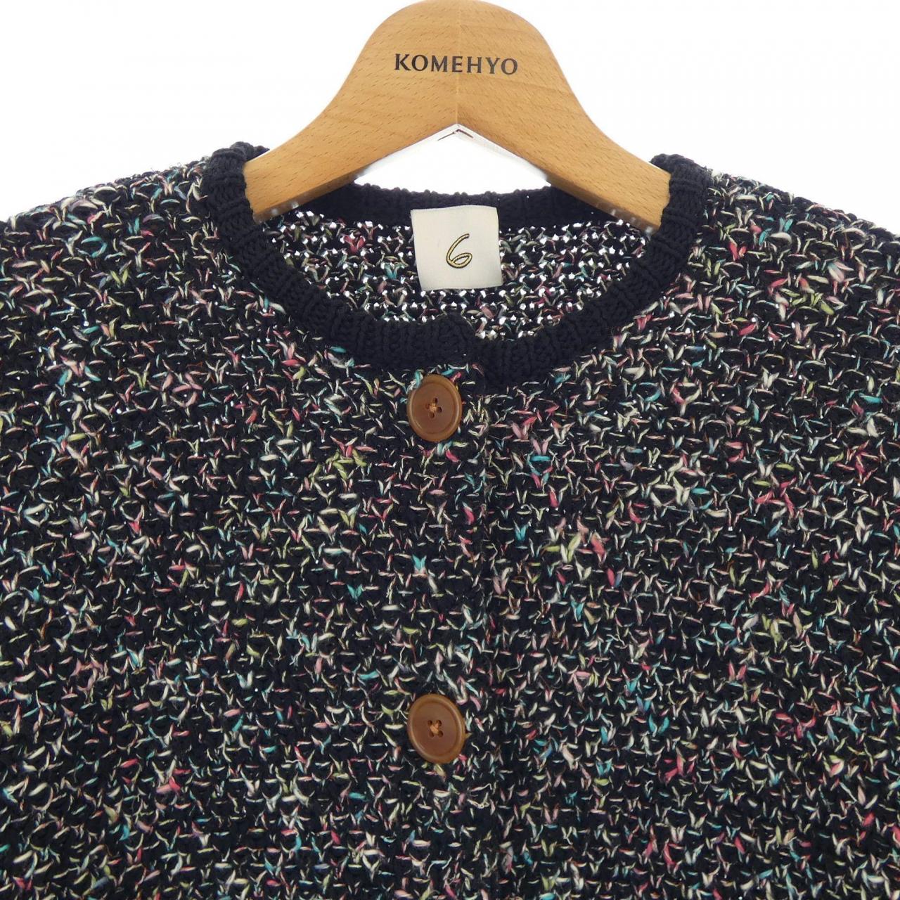 ロク 6ROKU 8628-199-0137 カーディガン