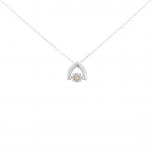 K18WG ダイヤモンド ネックレス 0.10CT