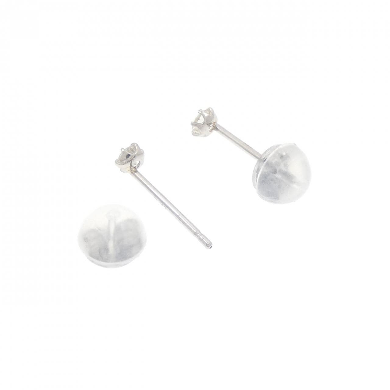 PT900 ソリティアダイヤモンド ピアス 0.10CT