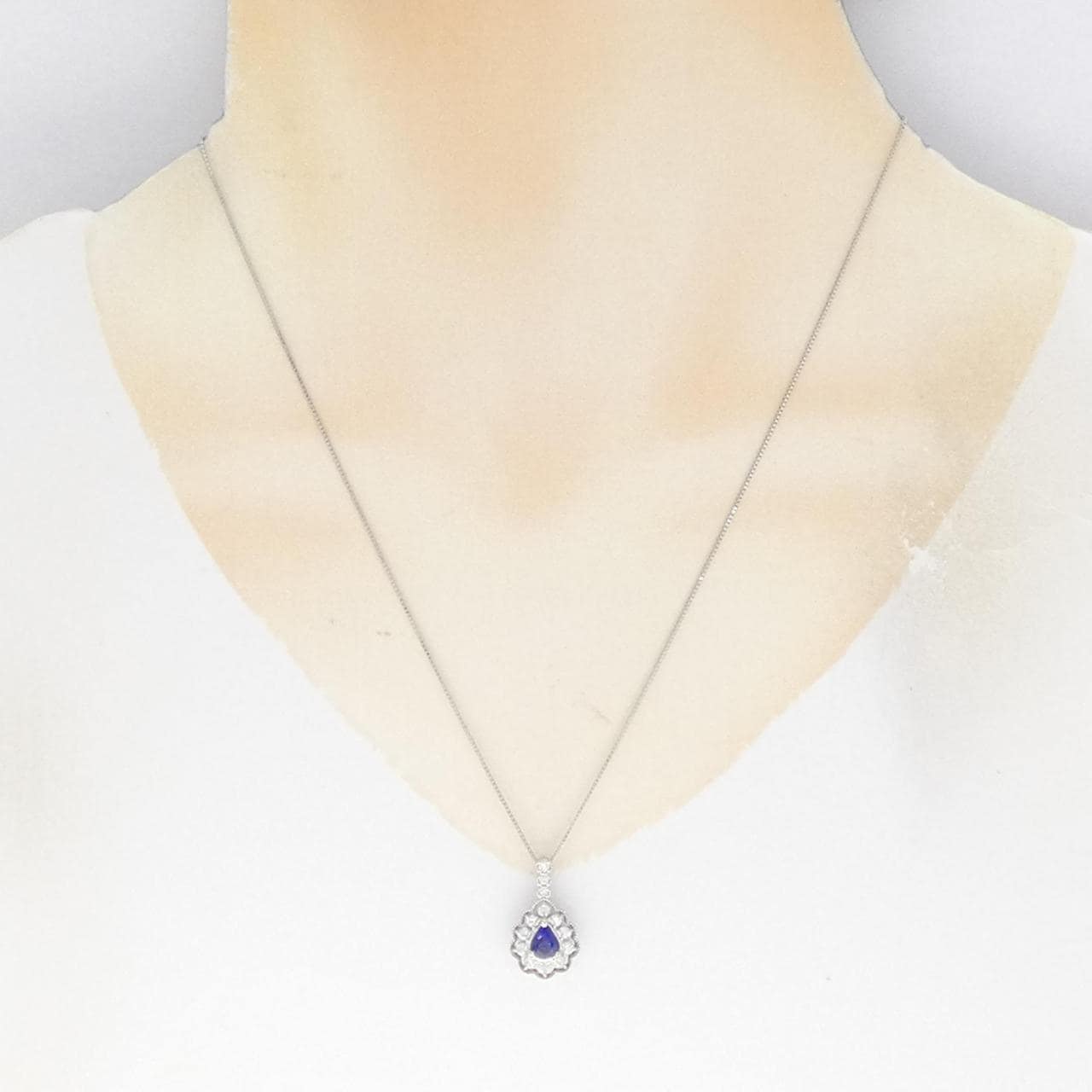 PT Sapphire Necklace 0.61CT