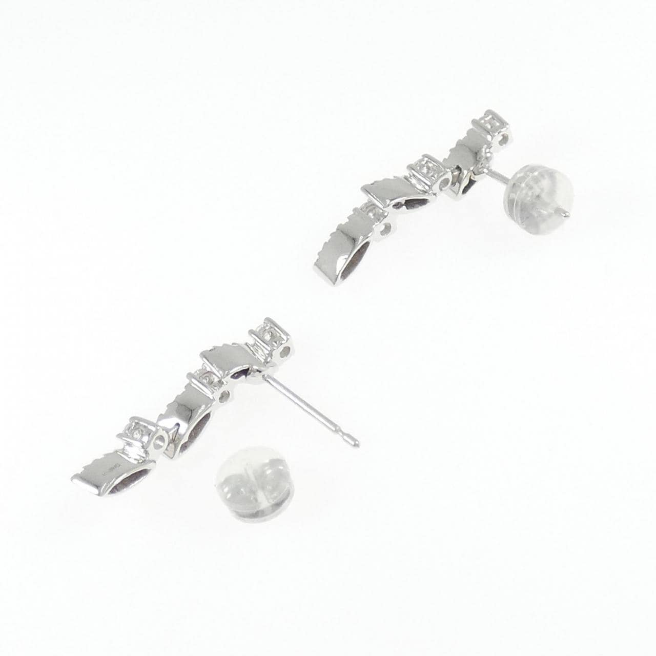 K18WG ダイヤモンド ピアス 0.42CT