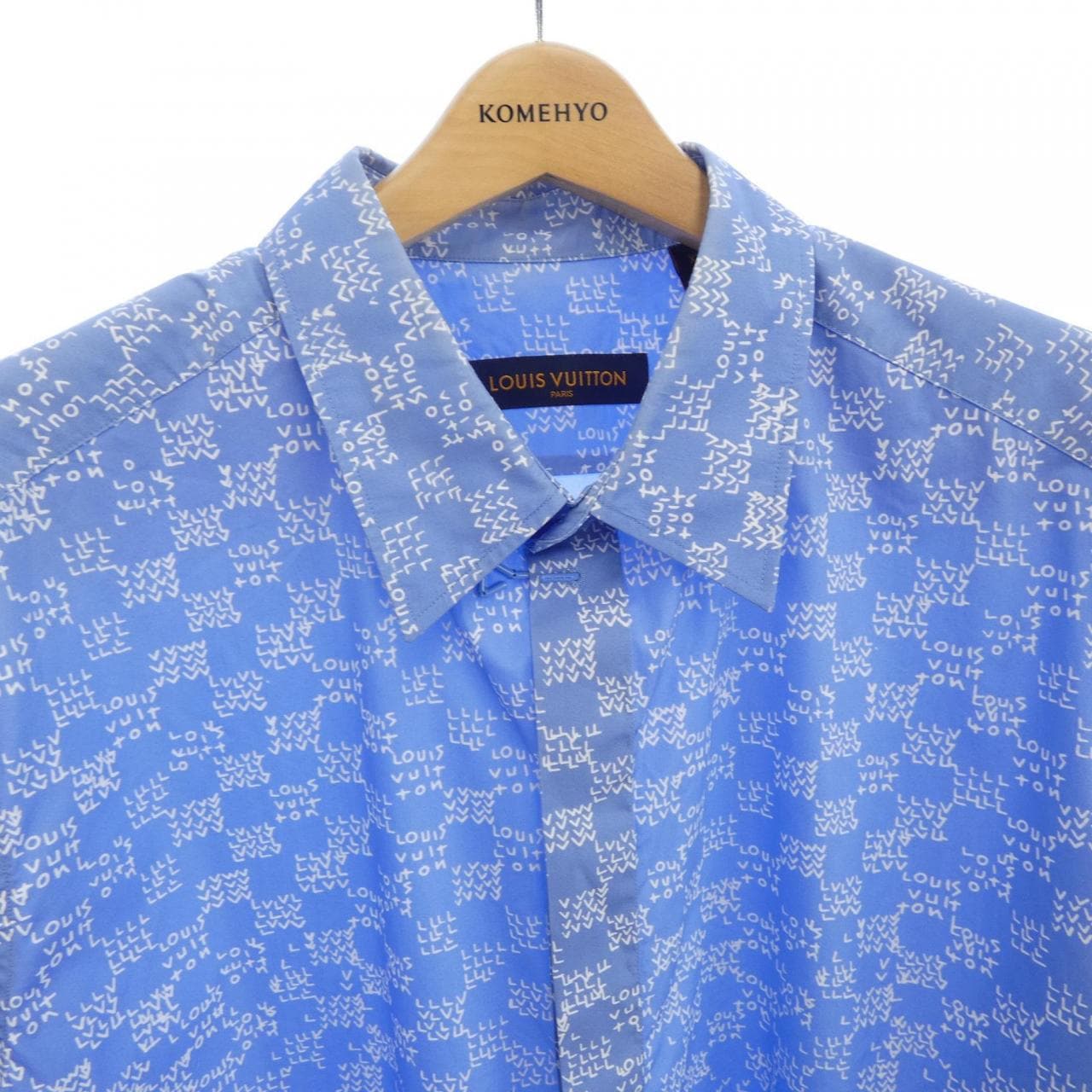 ルイヴィトン LOUIS VUITTON ダミエスプレッドショートスリーブフックディテールシャツ HNS20WNF4 S/Sシャツ
