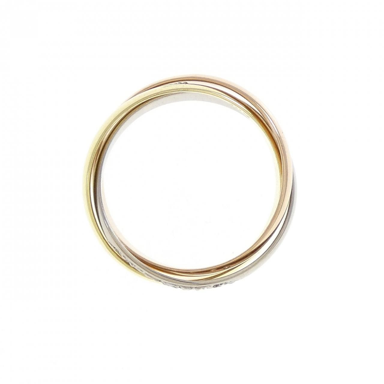 K18 three-color Diamond ring 0.03CT