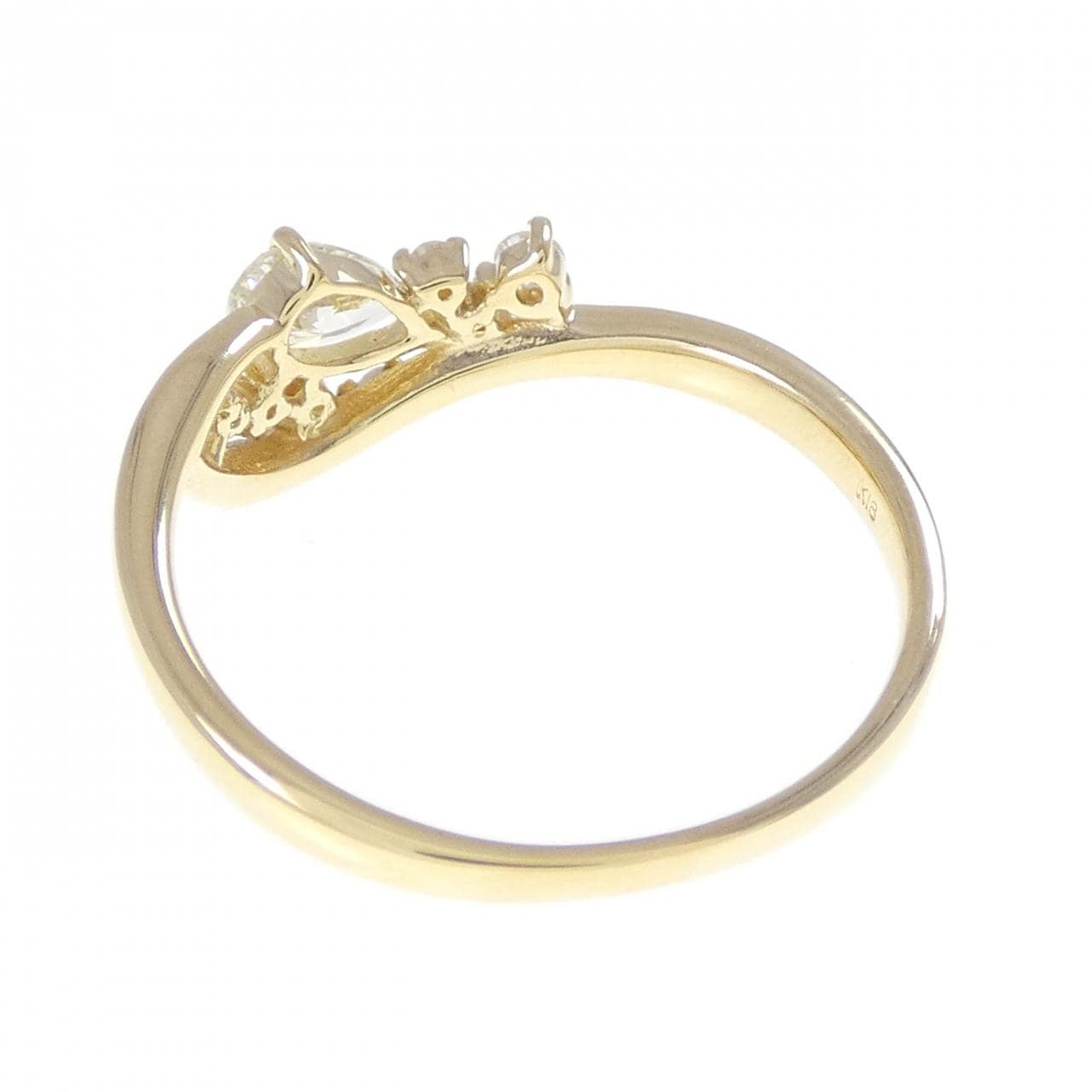 K18YG ダイヤモンド リング 0.196CT