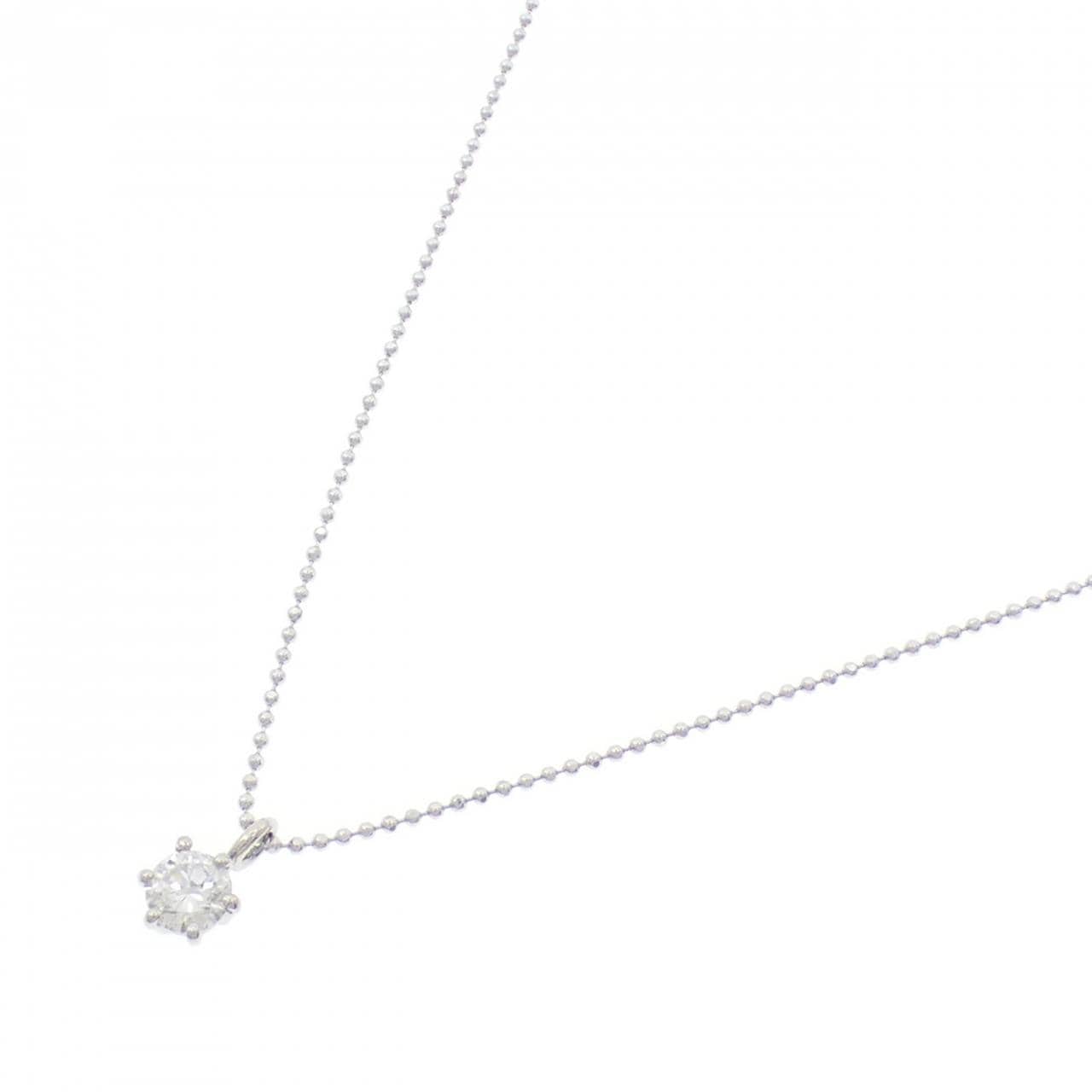 PT900/PT850 ソリティア ダイヤモンド ネックレス 0.35CT