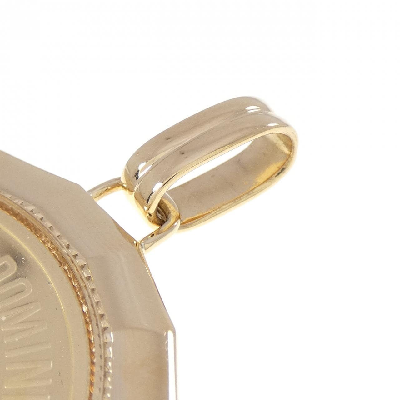 K18YG(枠) コイン ペンダント