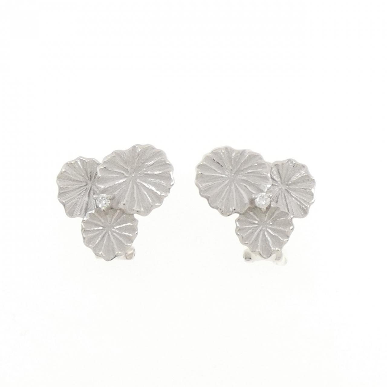 タムラシュンイチ ダイヤモンド イヤリング 0.06CT
