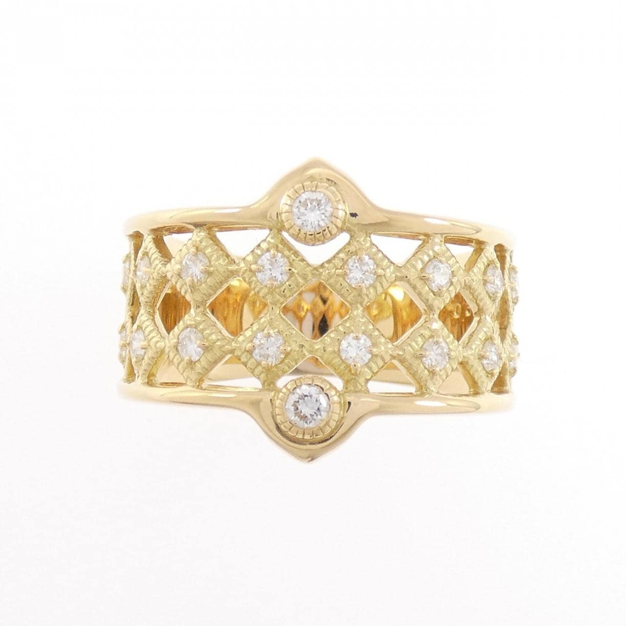 K18YG ダイヤモンド リング 0.39CT