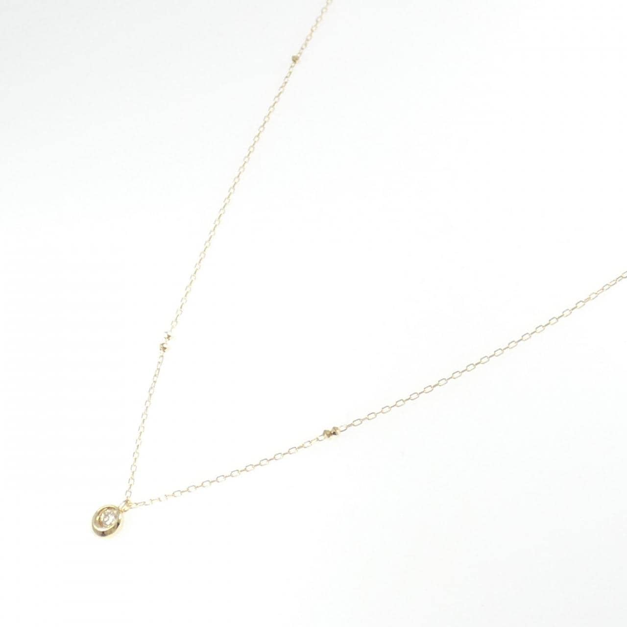 K18YG ダイヤモンド ネックレス 0.12CT