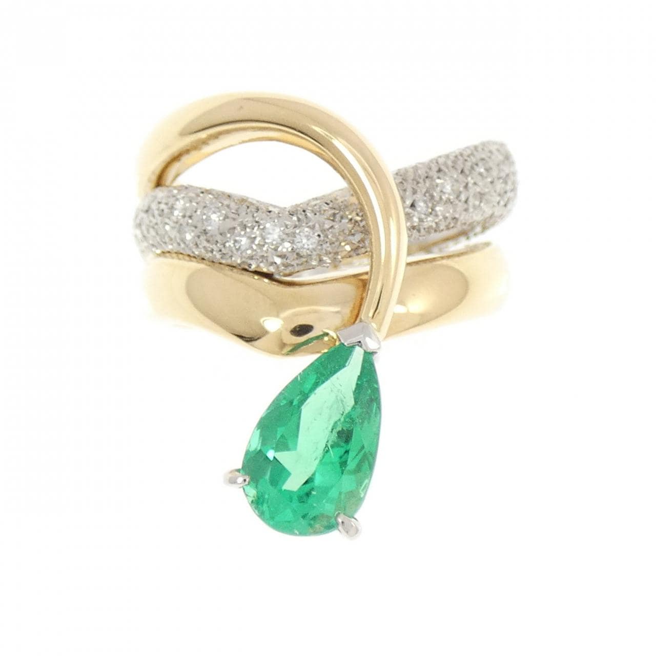 石川暢子 エメラルド リング 1.56CT