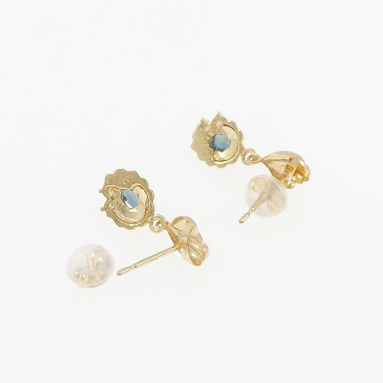 K18YG サファイヤ ピアス 0.32CT