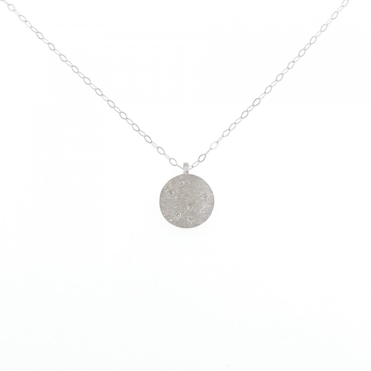 K18WG ダイヤモンド ネックレス 0.03CT