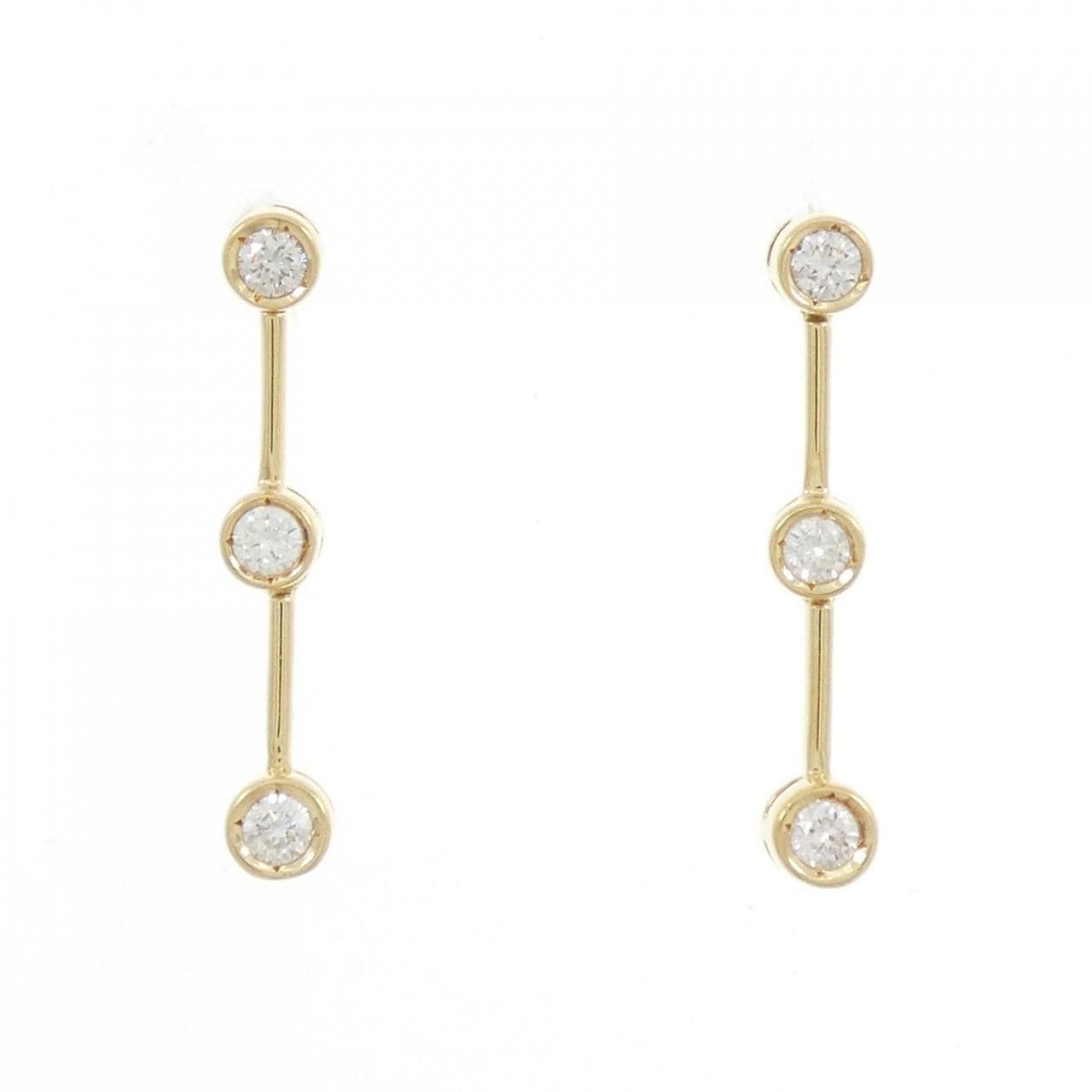 K18YG ダイヤモンド ピアス 0.36CT