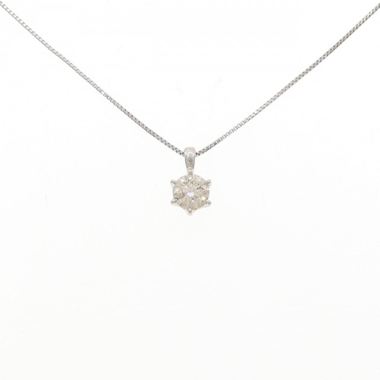 PT900/PT850 Solitaire Diamond Necklace 0.929CT