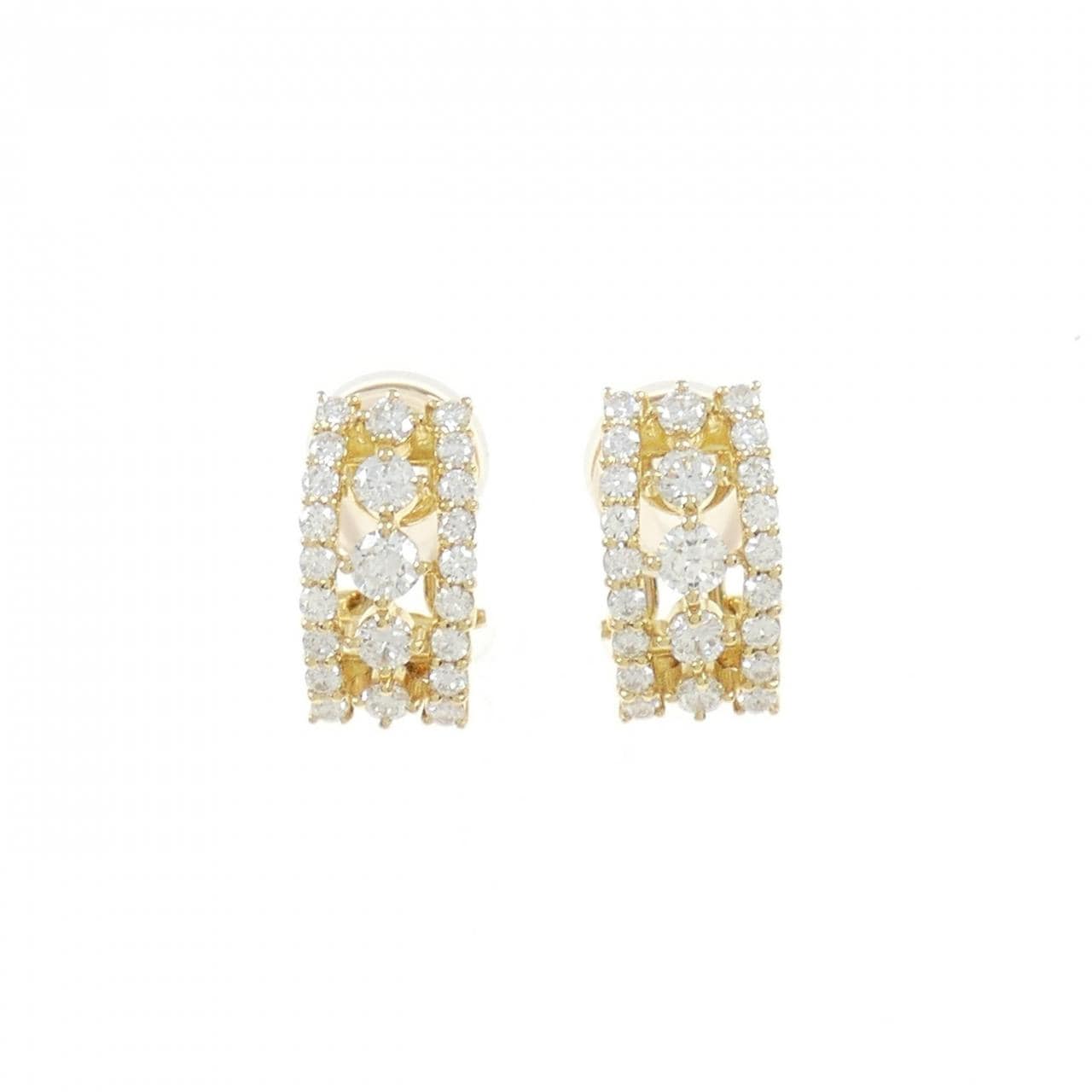 K18YG Diamond earrings 1.00CT