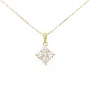 K18YG/K18WG ダイヤモンド ネックレス 1.04CT