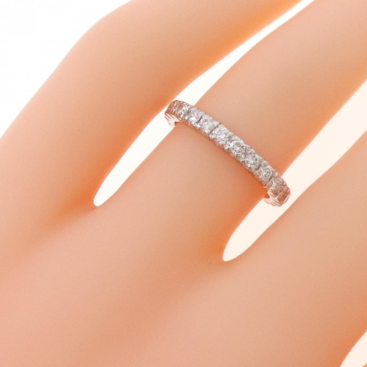 PT900 フルエタニティ ダイヤモンド リング 0.74CT