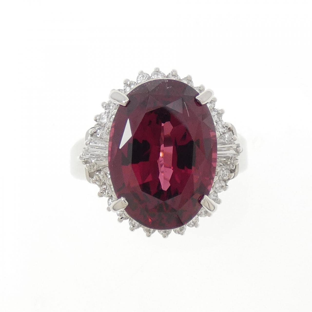 PT900 ガーネット リング 6.94CT