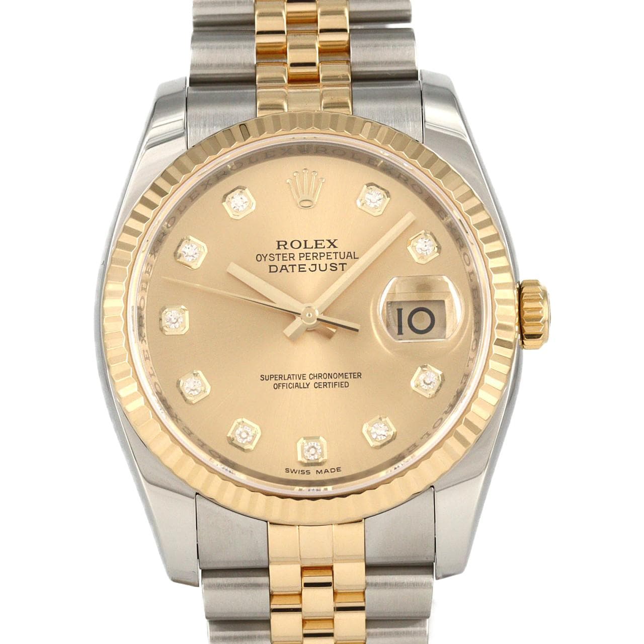 ロレックス デイトジャスト 116233G SSxYG 自動巻 V番