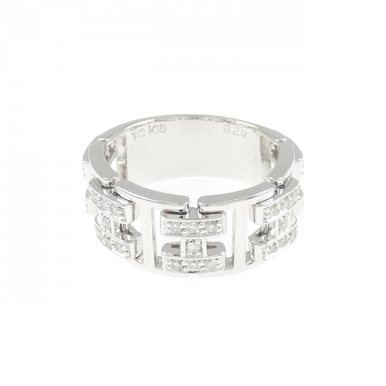 K18WG ダイヤモンド リング 0.25CT