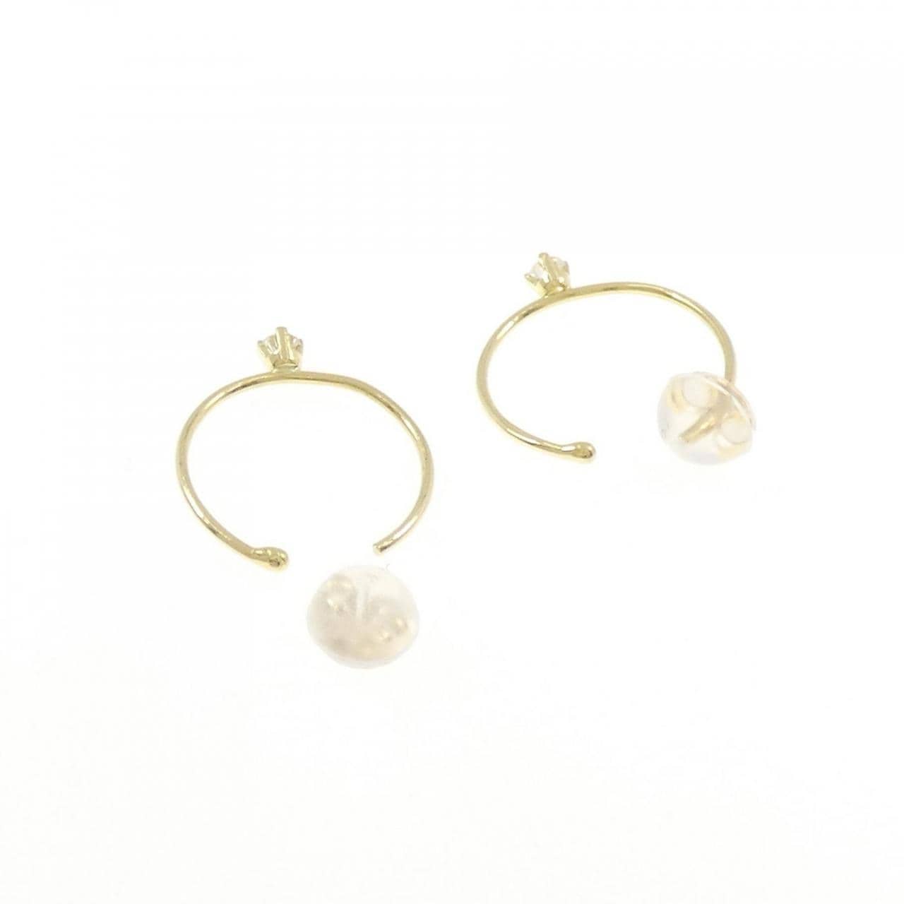 750YG/K18YG ダイヤモンド ピアス