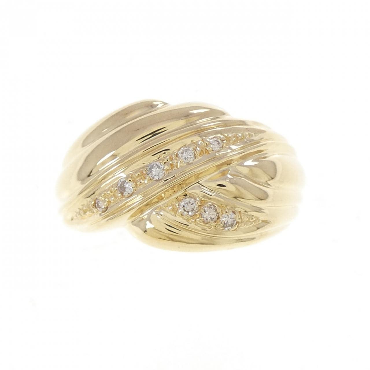 K18YG ダイヤモンド リング 0.07CT