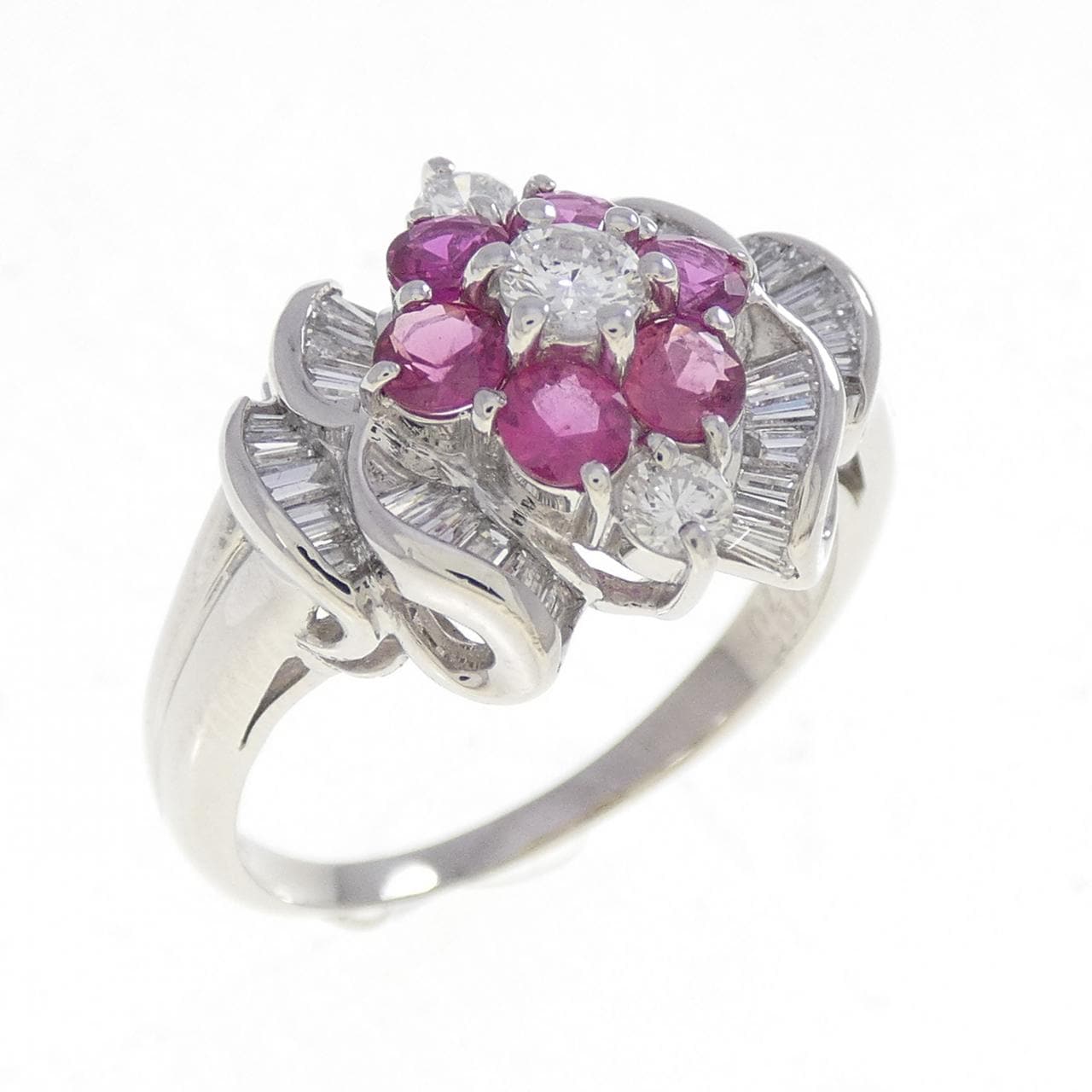PT900 ルビー リング 0.68CT