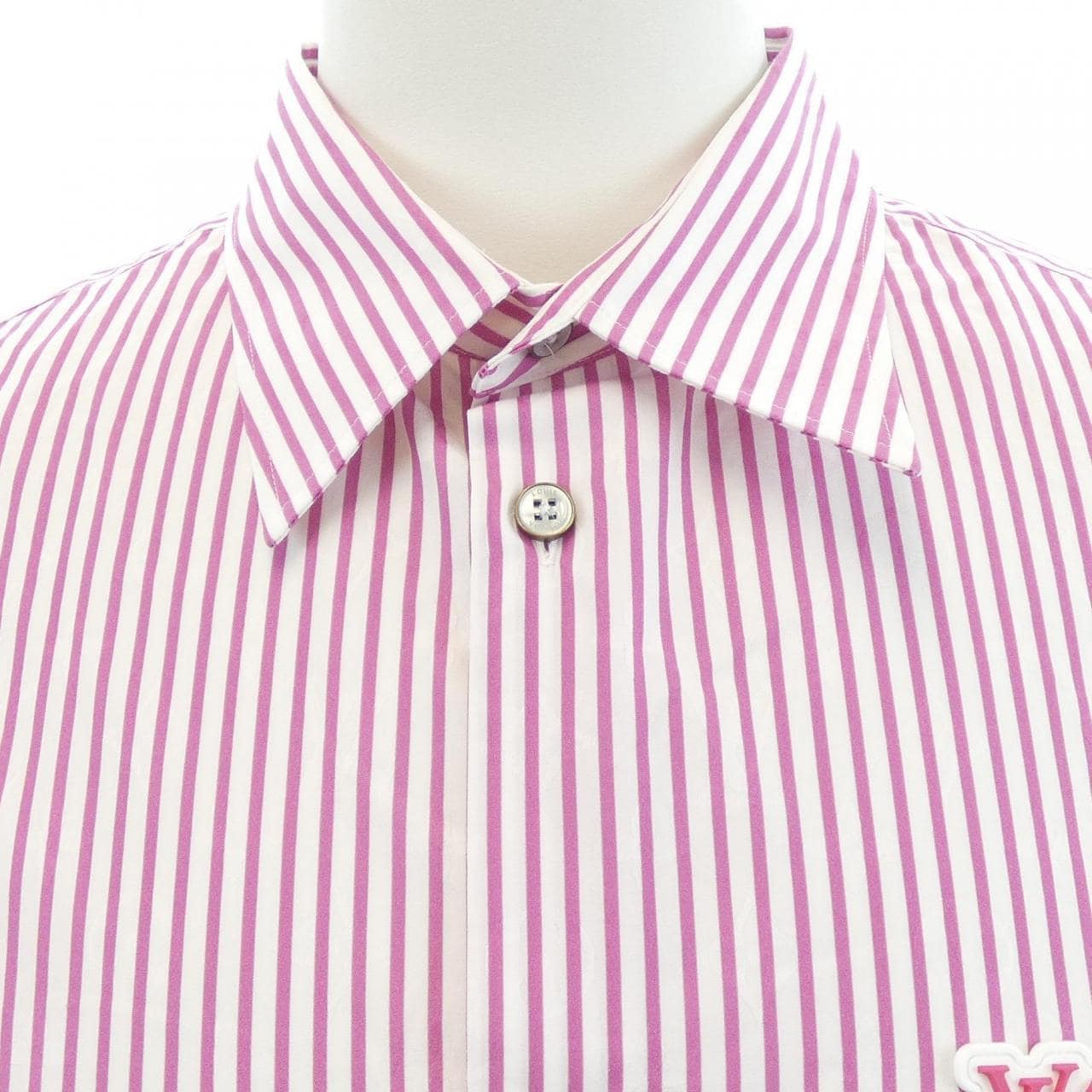 ルイヴィトン LOUIS VUITTON モノグラムストライプショートスリーブシャツ HTS37WUVD S／Sシャツ