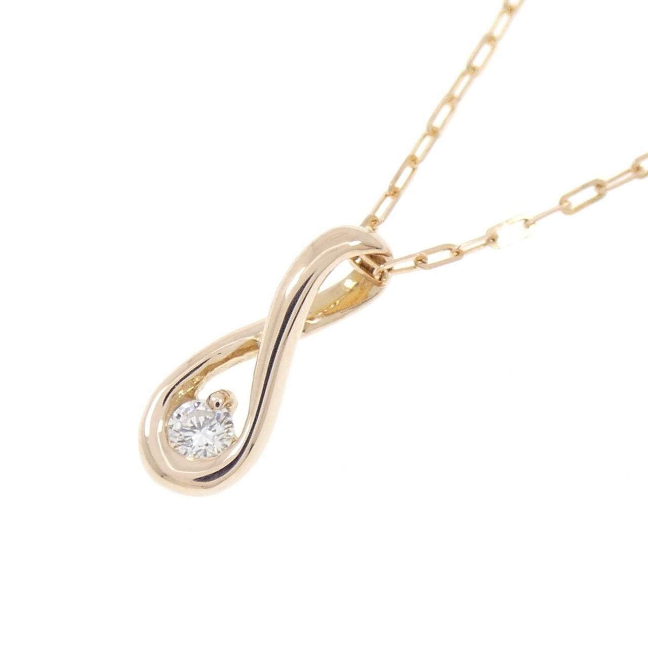 K18PG ダイヤモンド ネックレス 0.05CT