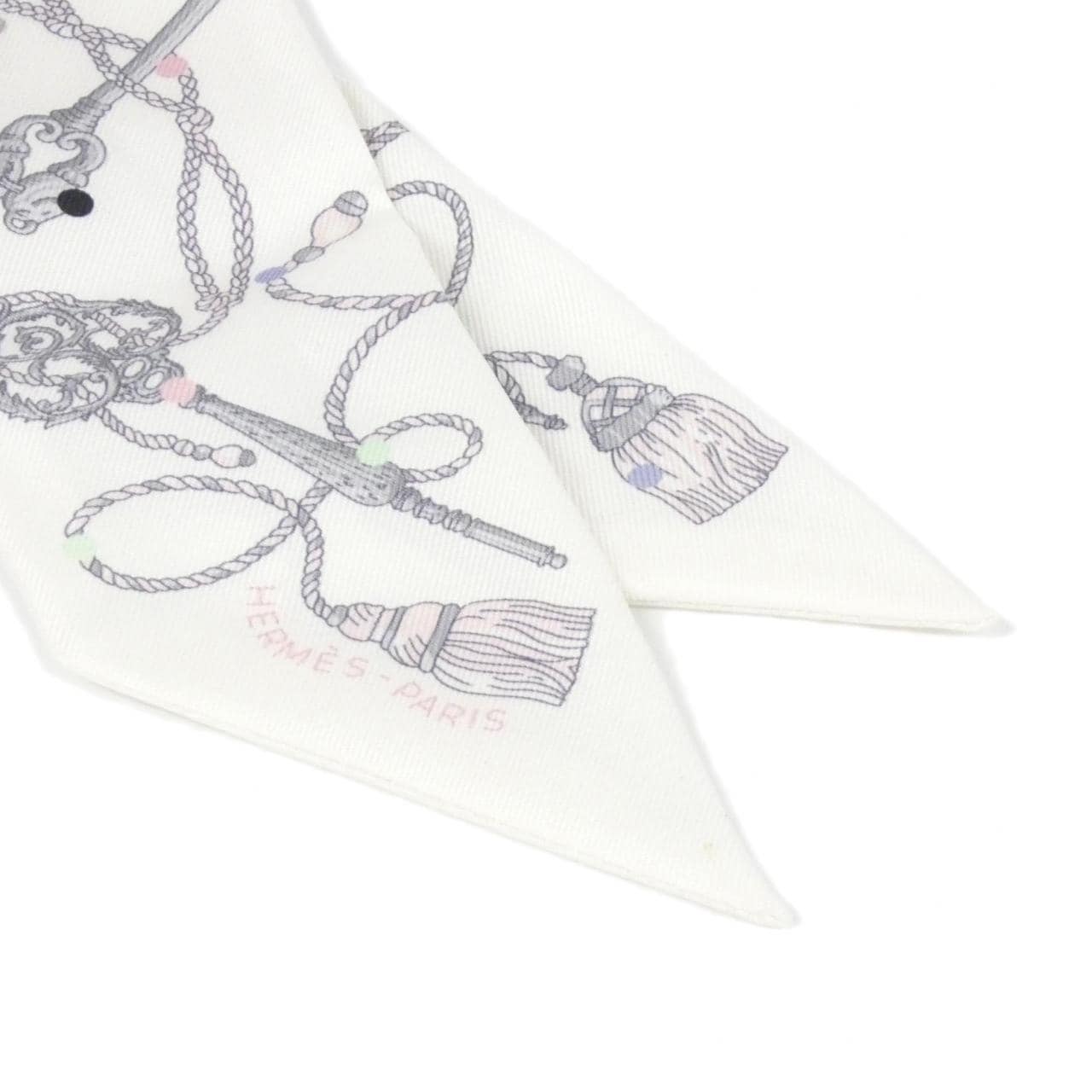 エルメス LES CLES A POIS ツイリー 063871S スカーフ