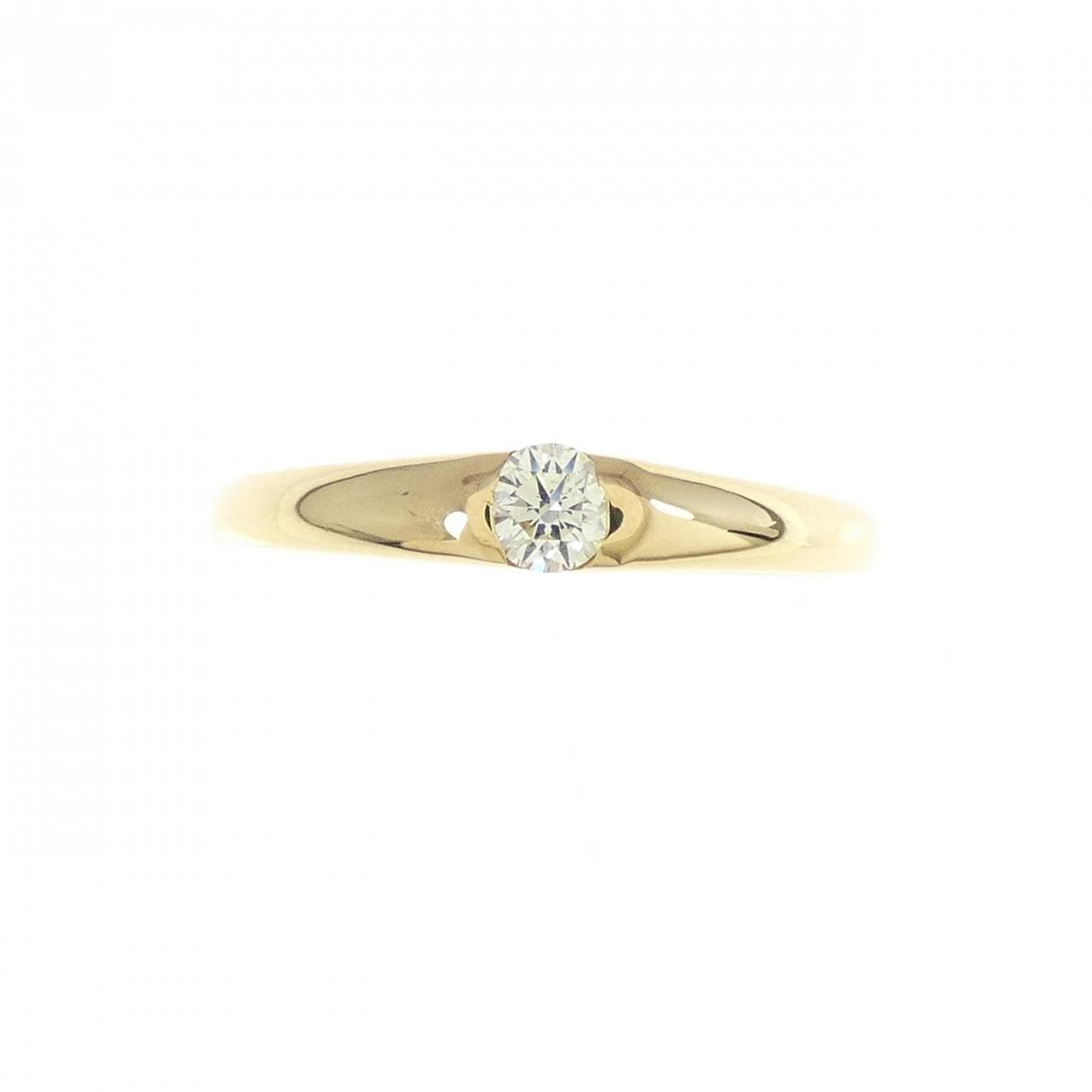 K18YG ダイヤモンド リング 0.12CT