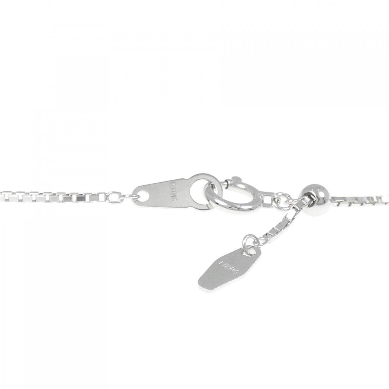 K18WG サファイヤ ネックレス 0.30CT