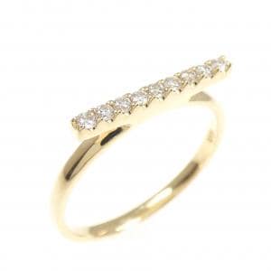 K18YG ダイヤモンド リング 0.12CT