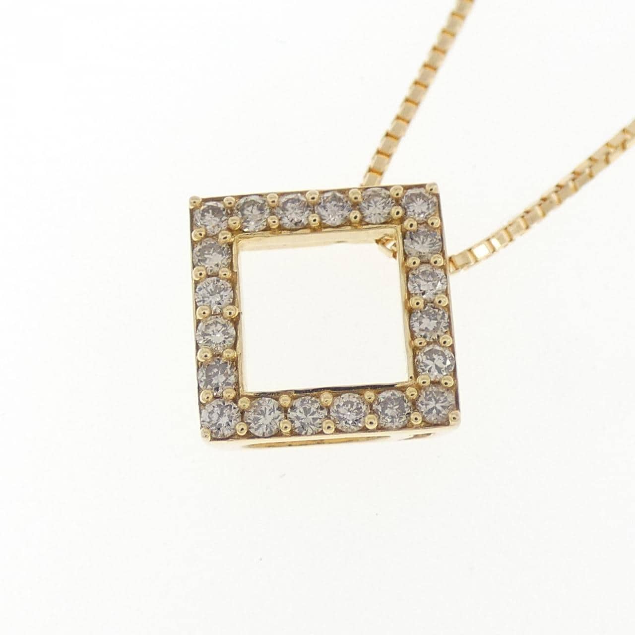 K18YG ダイヤモンド ネックレス 0.18CT