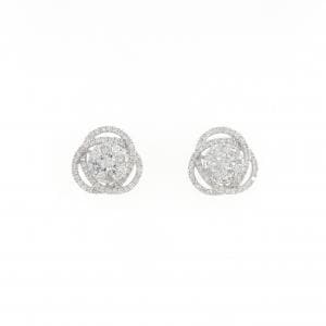 K18WG ダイヤモンド ピアス 1.50CT