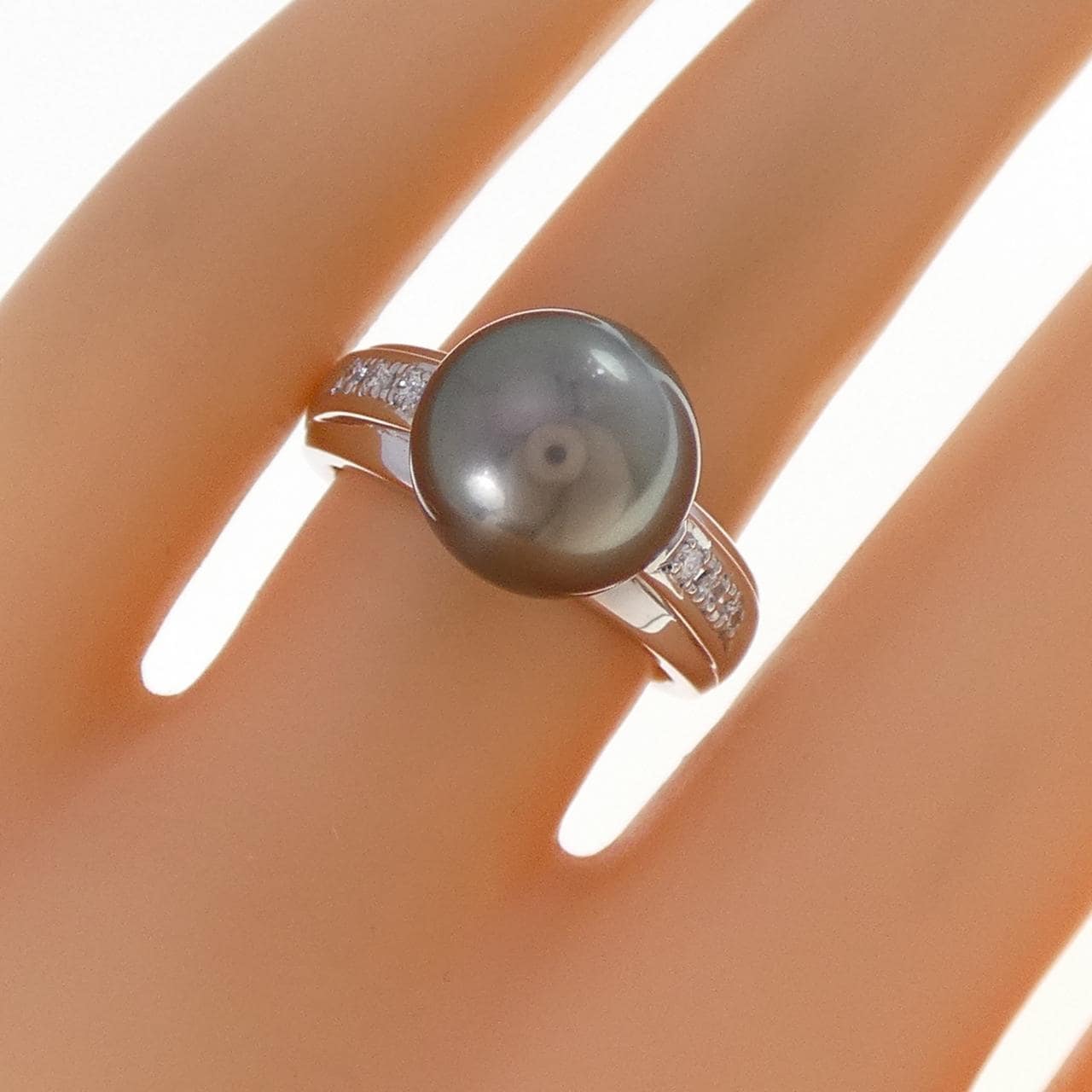 タサキ 黒蝶パール リング 10.5mm