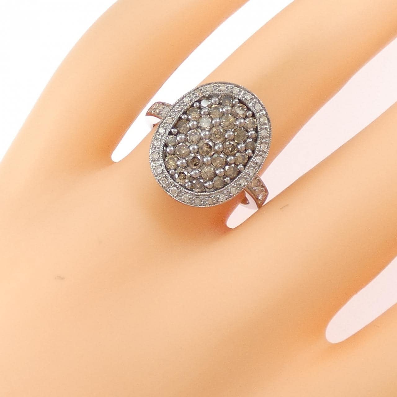 K18WG ダイヤモンド リング 1.00CT