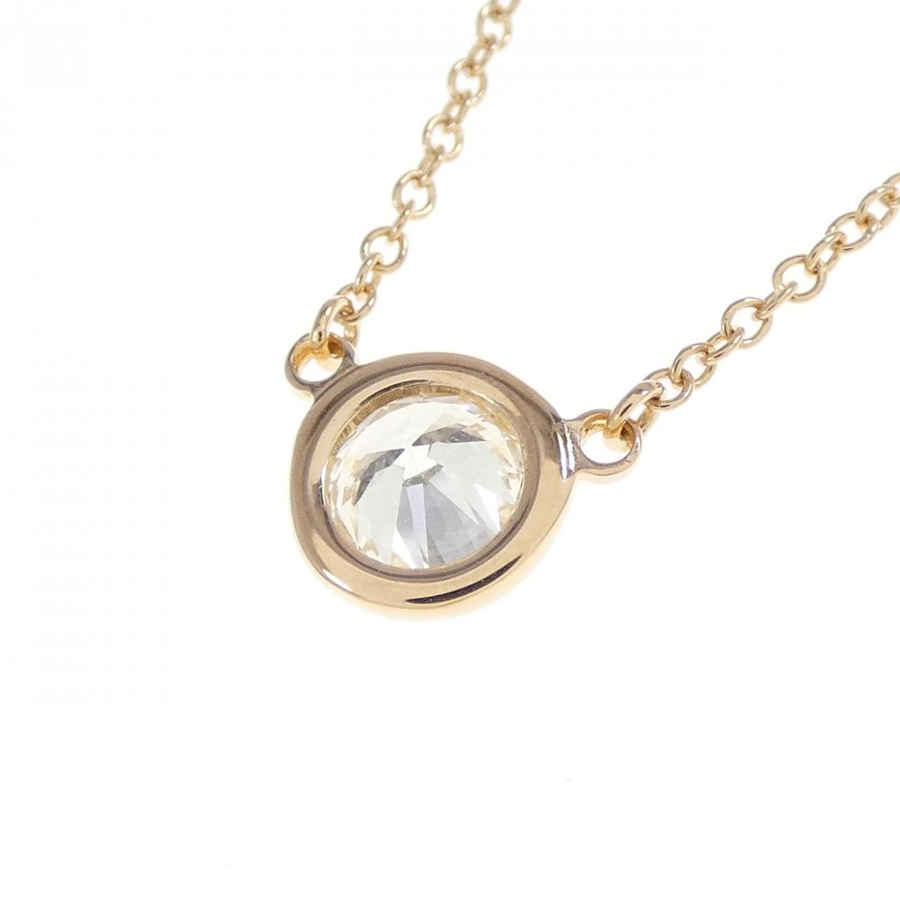 ティファニー バイザヤード ネックレス 0.42CT H VVS1 3EXT