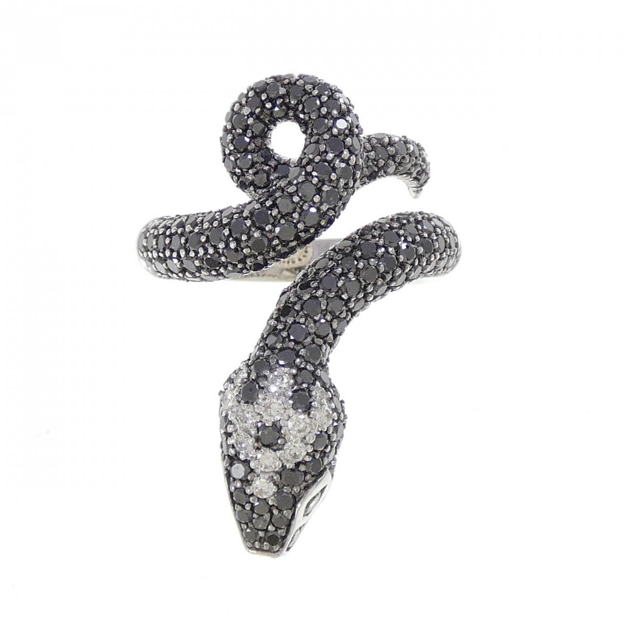 750WG/750BG スネーク ダイヤモンド リング 2.65CT