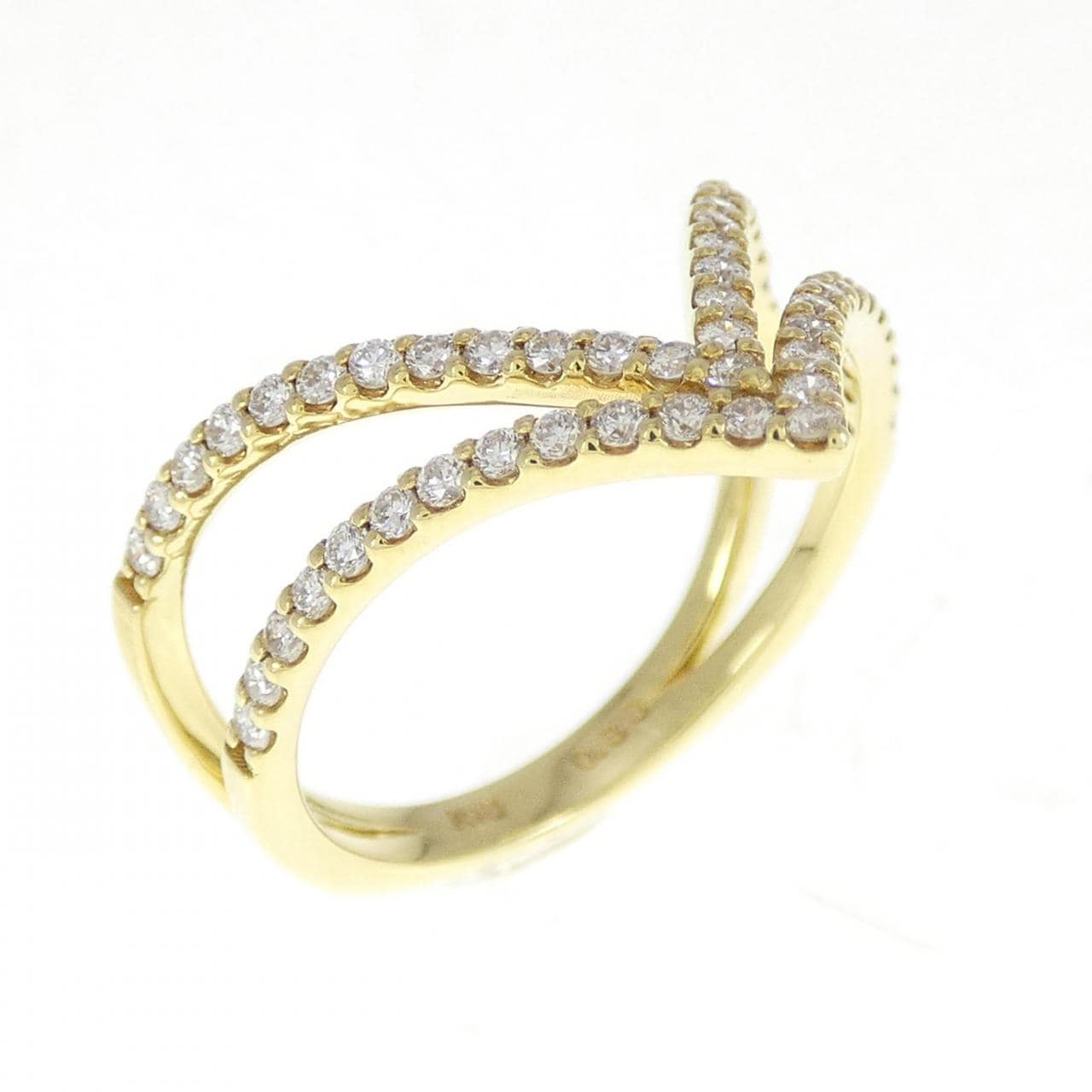 K18YG ダイヤモンド リング 0.33CT