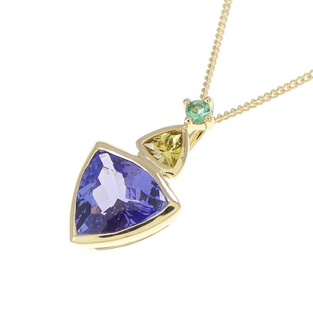 ジーエスティービー カラーストーン ネックレス