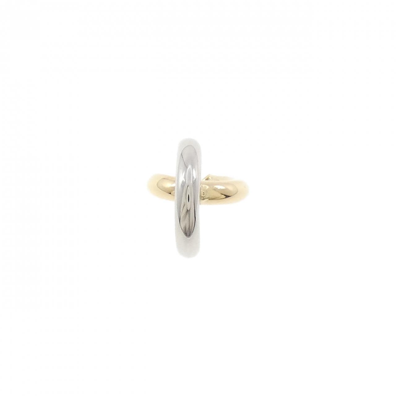 スタージュエリー K18YG/PT950 ピアス 片耳