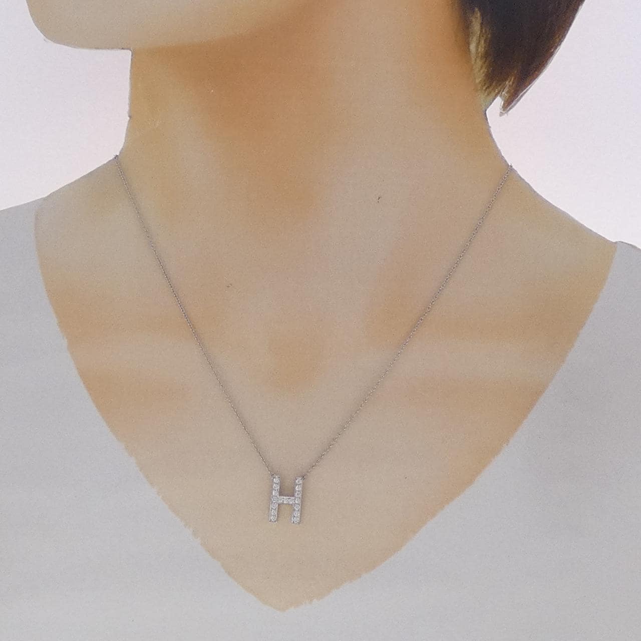 ティファニー レター ペンダント ミニ ネックレス