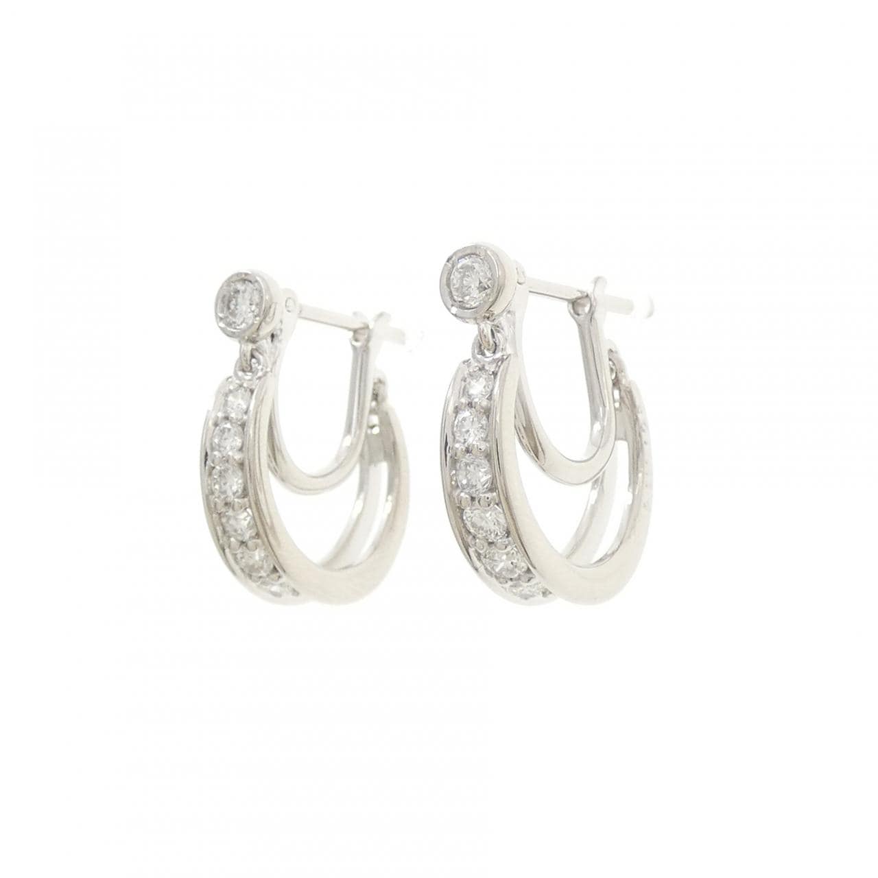 PT ダイヤモンド ピアス 0.52CT