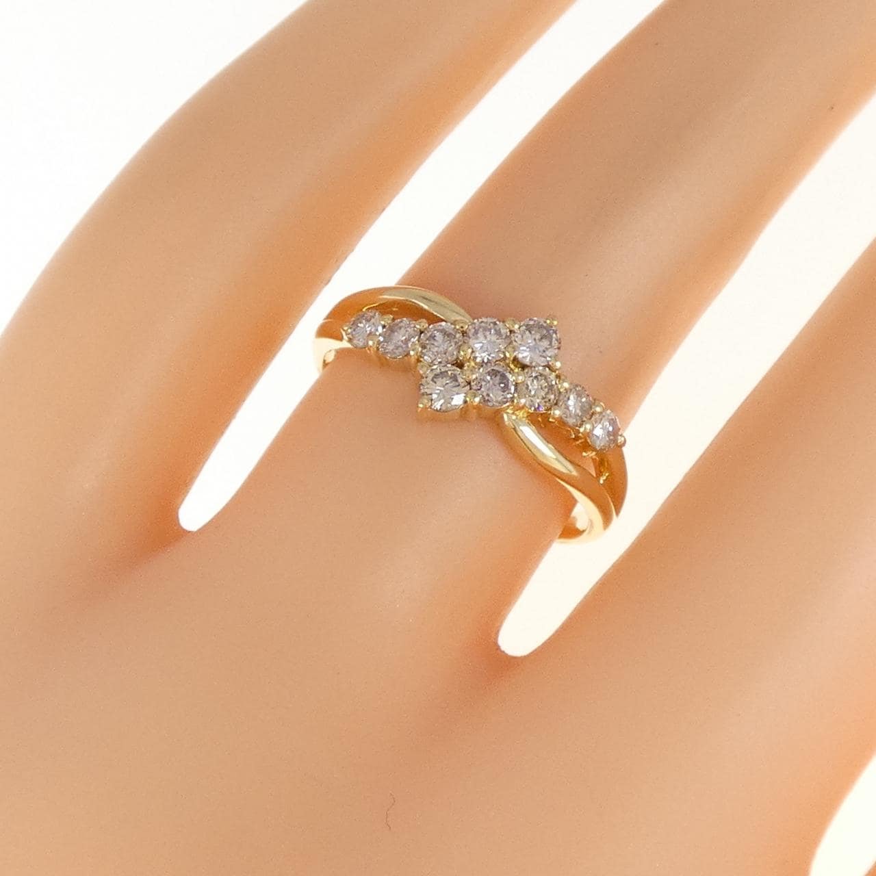 K18YG ダイヤモンド リング 0.50CT