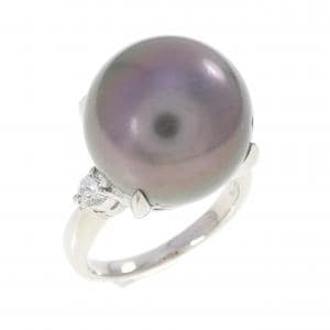 PT900 黒蝶パール リング 13.4mm