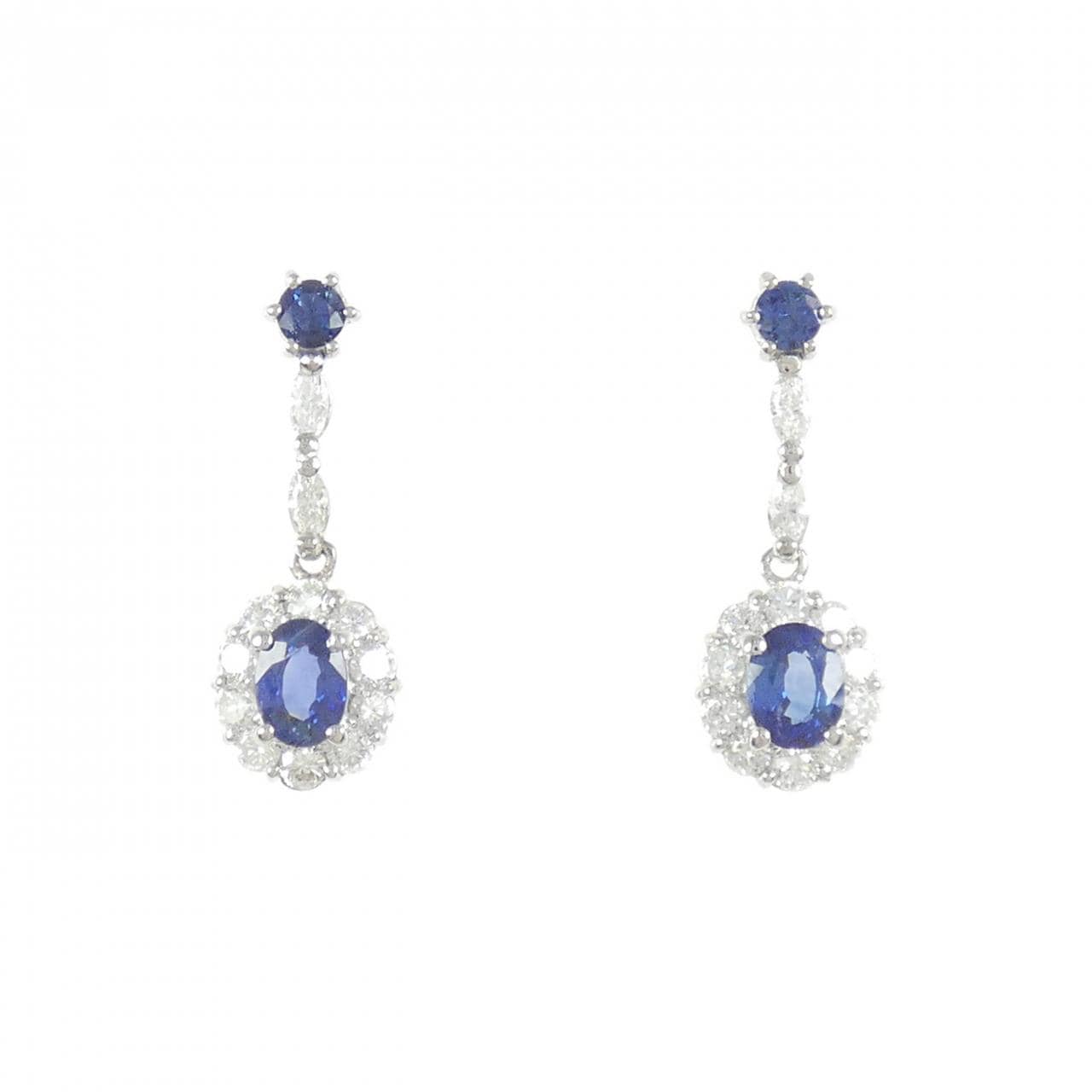 PT/PT900 サファイヤ ピアス 1.38CT